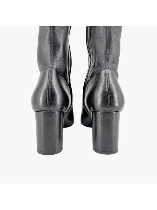 Saint Laurent Loulou YSL Thigh High Over The Knee Boots Black Size 38.5 US 8.5 - Picture 6 of 15